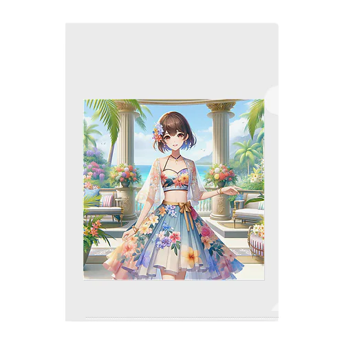 夏と南国と休日と Clear File Folder