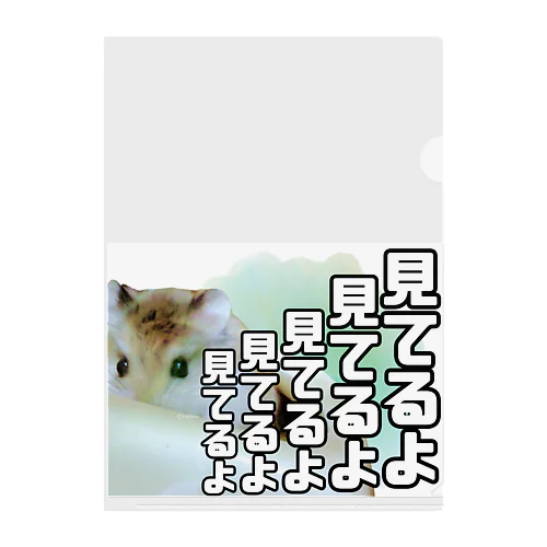 ハムンズは見ているよ Clear File Folder
