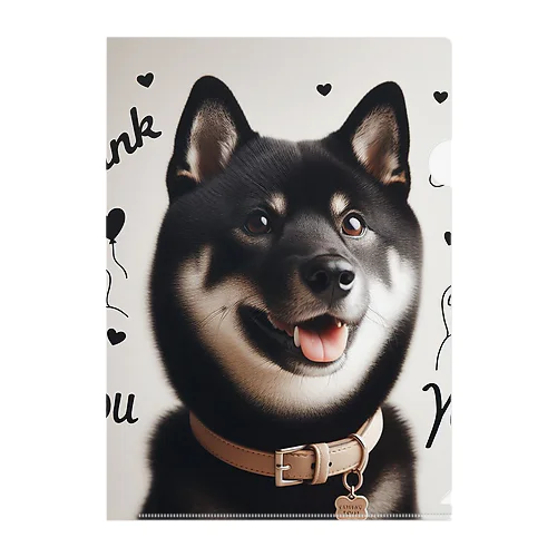 柴犬とありがとう Clear File Folder