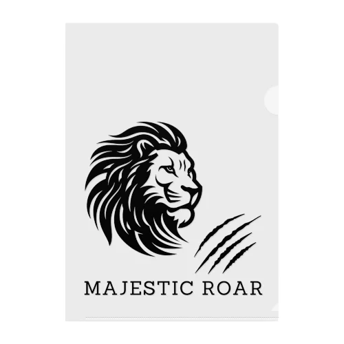 Majestic Roar Clear File Folder