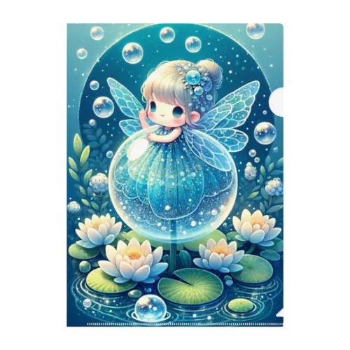 「水辺の妖精の輝き」 Clear File Folder