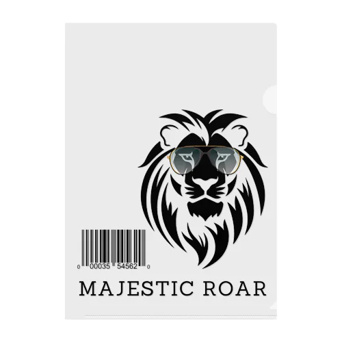 Majestic Roar Clear File Folder