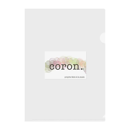 coron.ショップブランドマーク Clear File Folder