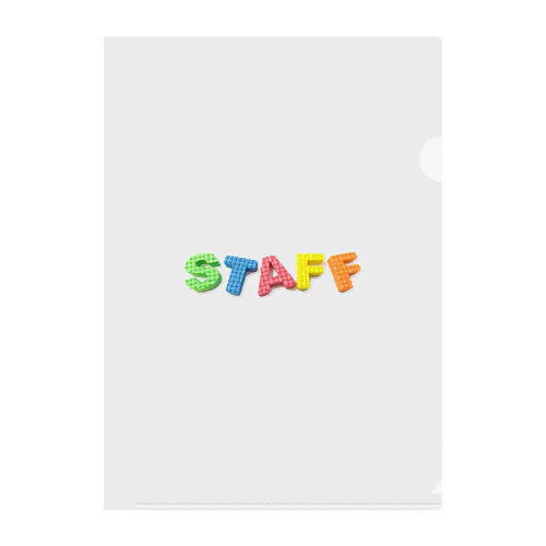 STAFF クリアファイル