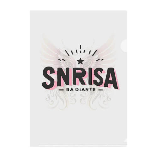 SONRISA RADIANTE Clear File Folder