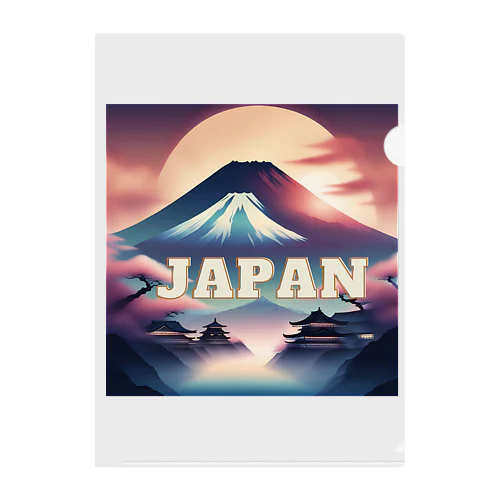 Japanese Souvenirs Clear File Folder