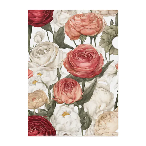 Ranunculus Clear File Folder