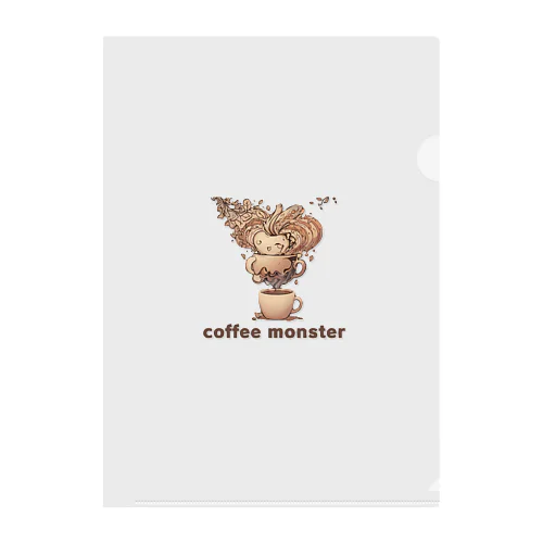 coffee monster Bourbon クリアファイル
