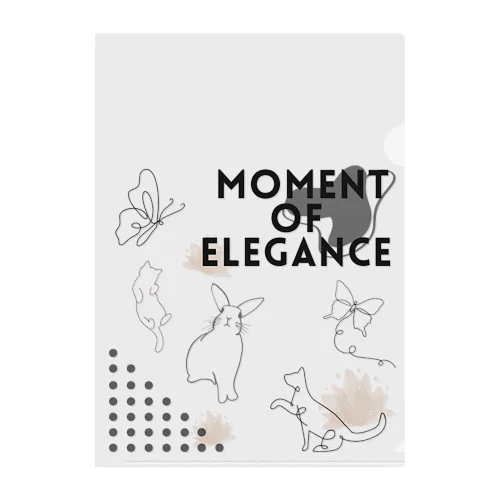 A moment of elegance クリアファイル