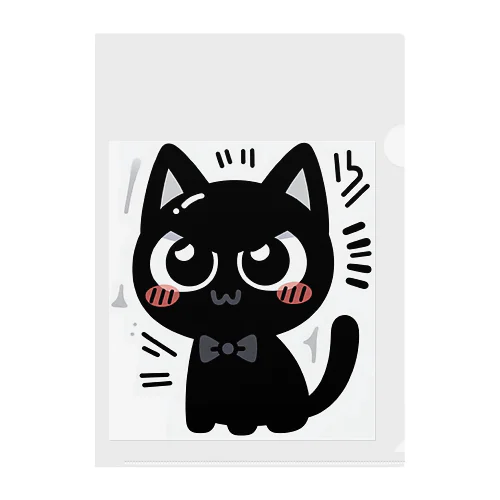 開運黒猫　NIGER  ニゲル Clear File Folder