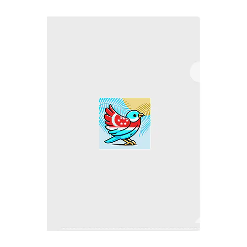 煌めくトロピカルバード🐦️ Clear File Folder