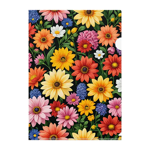 いちめんの花々 Clear File Folder