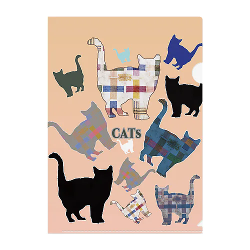 Cats　(=^・^=)猫さん３ クリアファイル