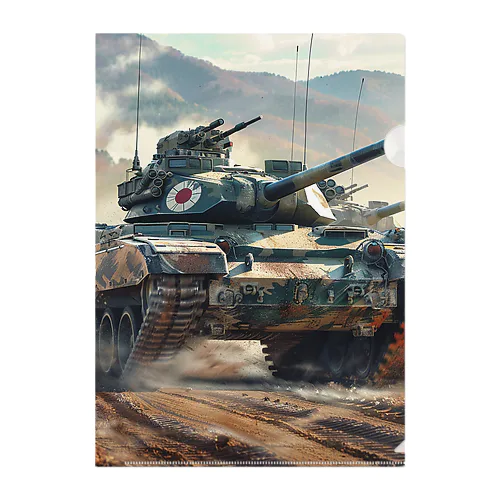 陸上自衛隊の戦車　kouchan 1616 Clear File Folder