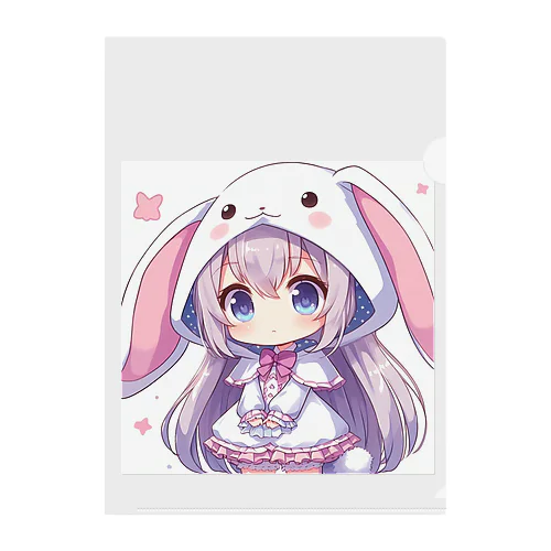 うさぎ年生まれ うさ美 Clear File Folder