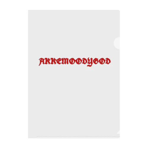 AKKEMOODYGOD (Name Logo) クリアファイル