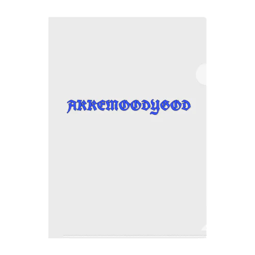 AKKEMOODYGOD (Name Logo2) Clear File Folder