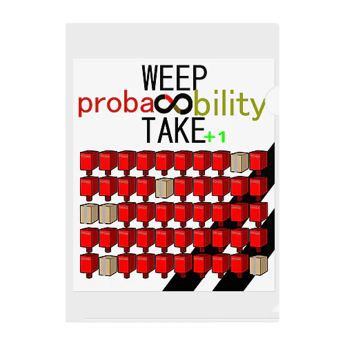 WEEP＆TAKE probability クリアファイル