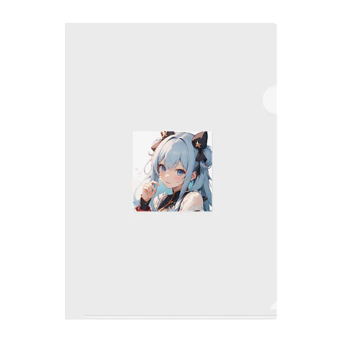 あおにゃん Clear File Folder