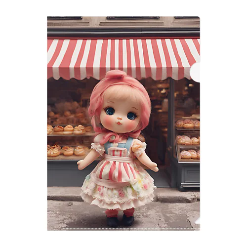 🥐ブーランジェリー🍞女の子🌺 Clear File Folder