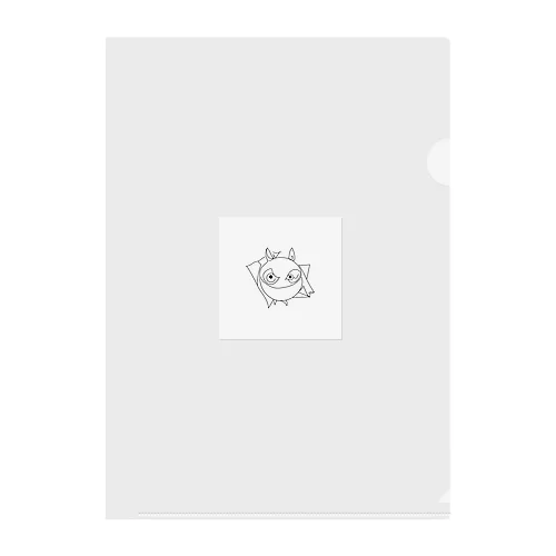 ラインアート　モンスター Clear File Folder