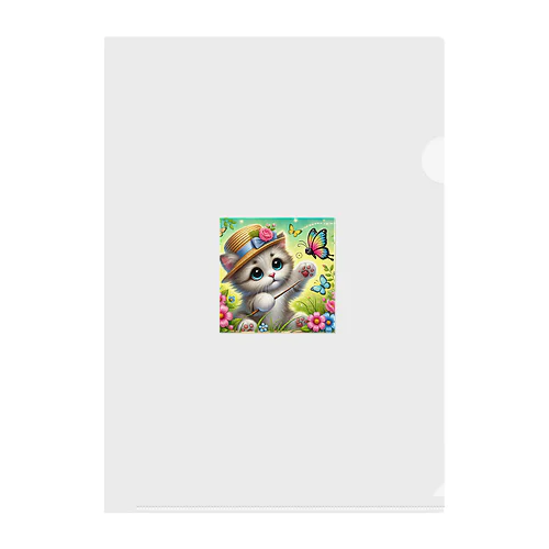 猫の可愛らしさとユーモアが満載🐱✨ Clear File Folder