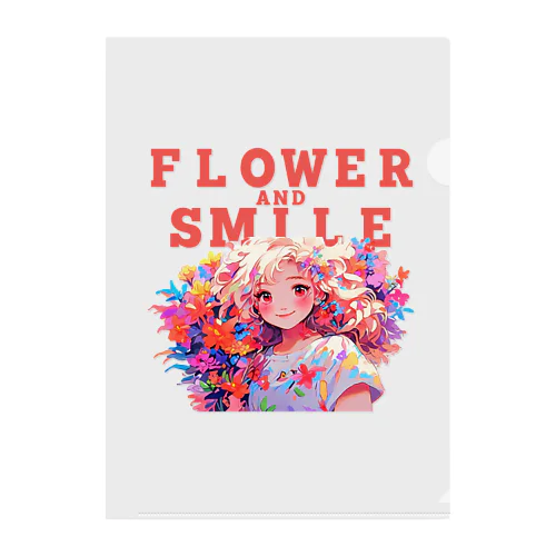 FLOWER AND SMILE 01 クリアファイル