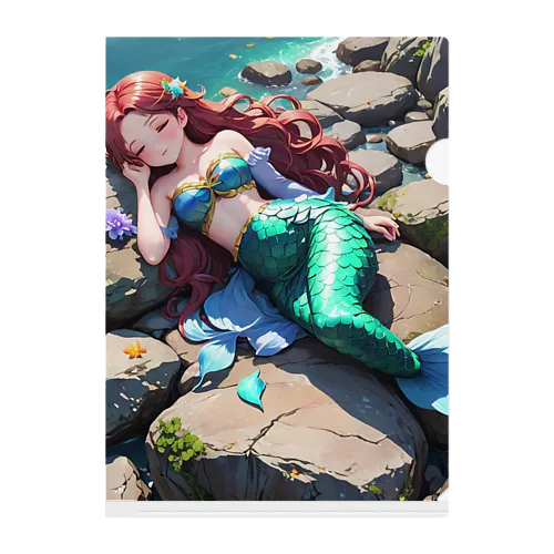 人魚姫のお昼寝 Clear File Folder