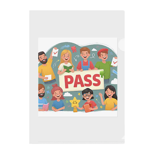 合格PASSED クリアファイル