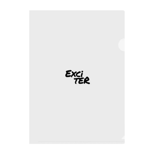  Exciter(文字バージョン) Black Clear File Folder