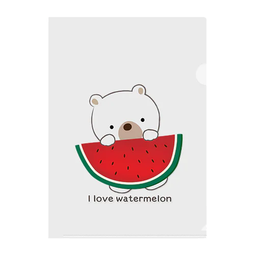 I love watermelon クリアファイル