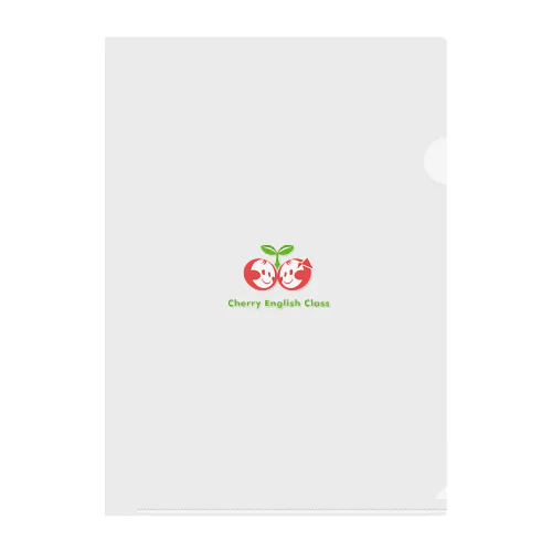 Cherry English Class Clear File Folder