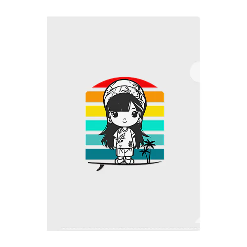 ハワイアンゆるキャラちゃん Clear File Folder