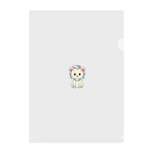 ３色たてがみらいおん Clear File Folder