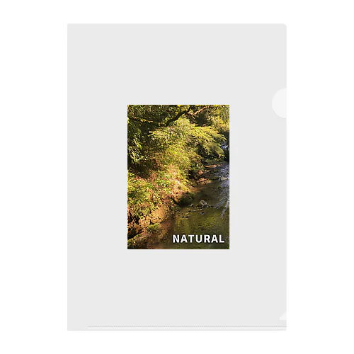 ロゴ入りの自然 クリアファイル