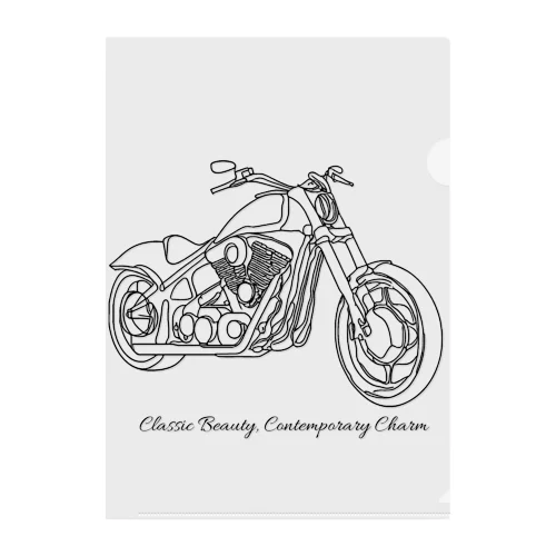 motorbike① Clear File Folder