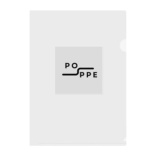 POPPE NEW LOGO Clear File Folder