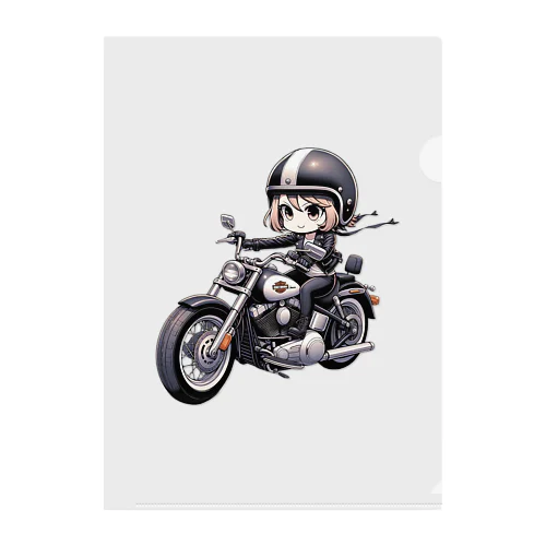 バイク女子 05 Clear File Folder