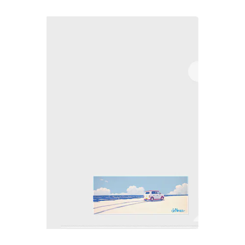 湘南ヱンヂン ビーチにて Clear File Folder
