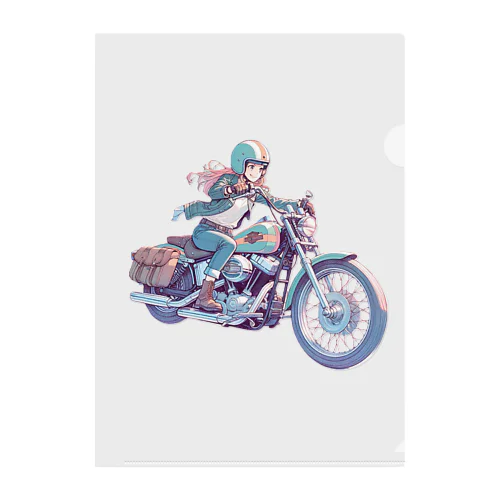 バイク女子 08 クリアファイル