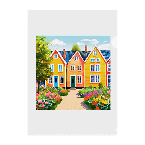 ✨お気に入りのサマーハウス🏠💕 Clear File Folder