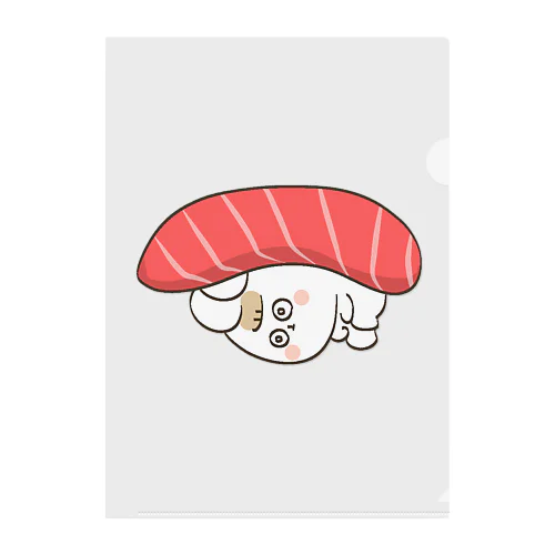 可愛すぎるウサギ 寿司 Clear File Folder
