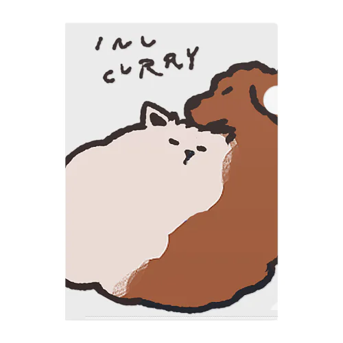 イヌカレー Clear File Folder