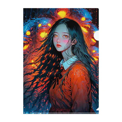 「深淵の囁き」ホラースタイルアイテム Clear File Folder