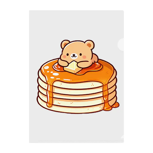 ホットケーキとクマさん Clear File Folder