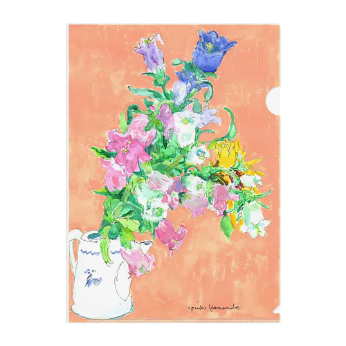 画家yuikoの花モチーフ Clear File Folder