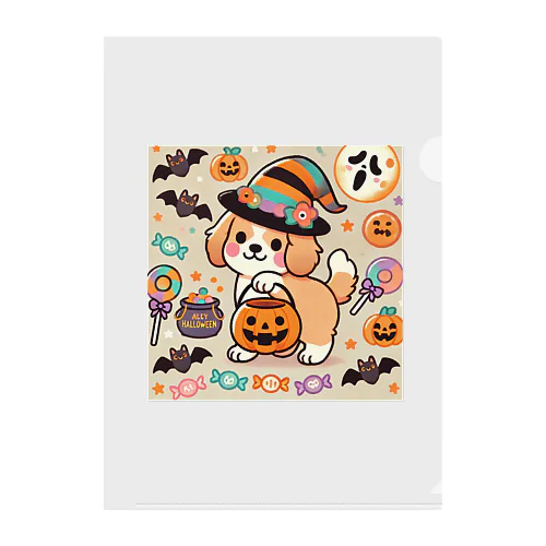 ハロウィンドッグ Clear File Folder