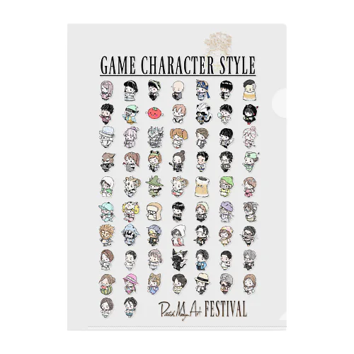 ゲームキャラ風PMAフェス記念品 Clear File Folder