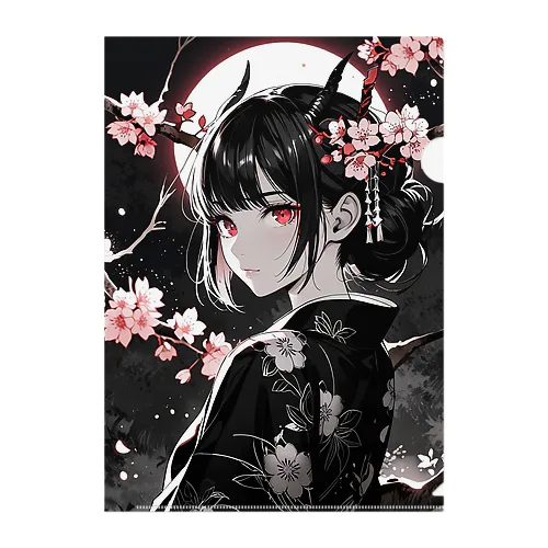 美鬼人と舞桜と月夜 Clear File Folder