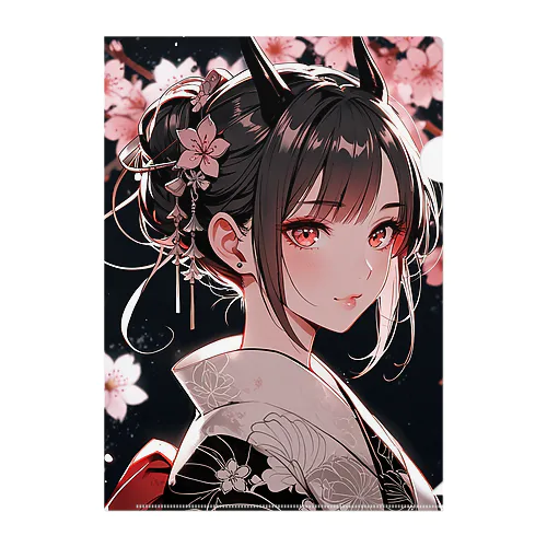 美鬼人と舞桜と月夜【弐】 Clear File Folder